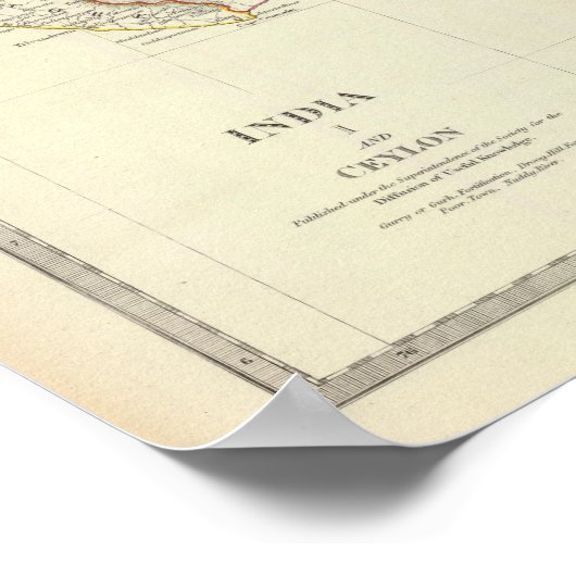 India I en Ceylon Poster (Hoek)