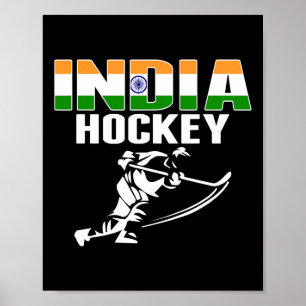 India IJshockey Fans Jersey - Ondersteun Indian Ho Poster