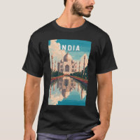 India illustratie reis kunst vintage