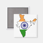 India IN Magneet (Voorkant / Achterkant)