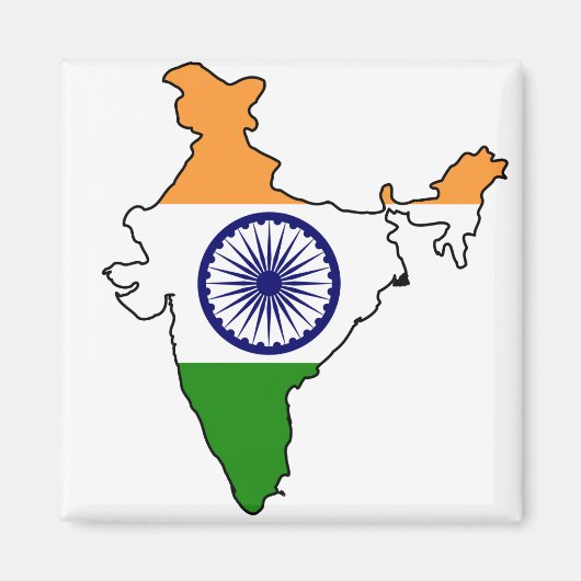 India IN Magneet (Voorkant)