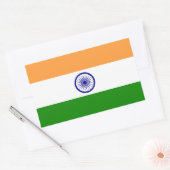 India IN Rechthoekige Sticker (Envelop)