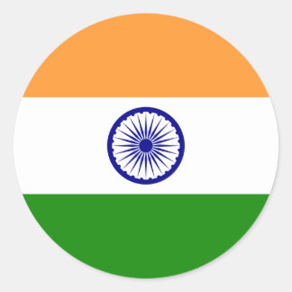 India, India Ronde Sticker