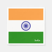 India & Indian Flag party mode / sportfans Servet (Voorkant)