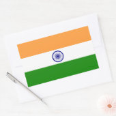 India - Indiase nationale vlag Rechthoekige Sticker (Envelop)