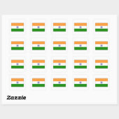 India - Indiase nationale vlag Vierkante Sticker (Vel)