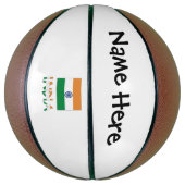India Indiase vlag gepersonaliseerd Basketbal (Verticaal)