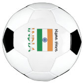 India Indiase vlag gepersonaliseerd Voetbal (Gedraaid)