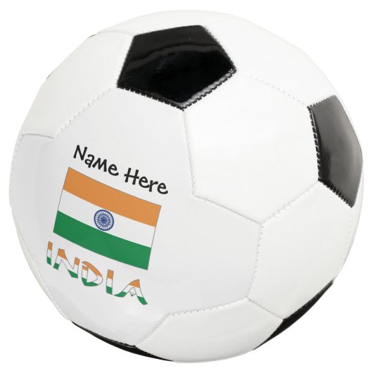 India Indiase vlag gepersonaliseerd Voetbal (Drie kwart)