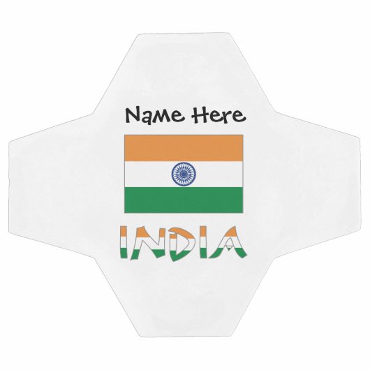 India Indiase vlag gepersonaliseerd Voetbal (Enkel)