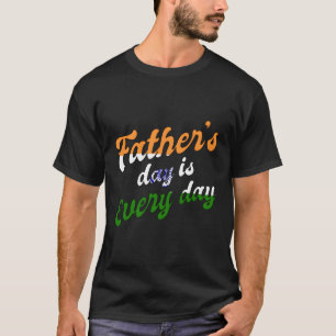 India Indiase vlag trots liefde vader papa vaders T-shirt