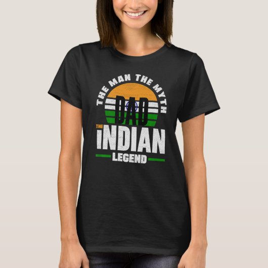 India Indische vlaggenvaderdag Premium T-shirt (Voorkant)
