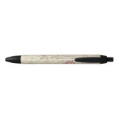 India IX Zwarte Inkt Pen (Achterkant)
