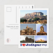 India - Jodhpur - I Love - Briefkaart (Voorkant / Achterkant)
