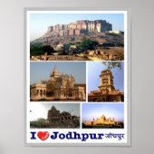 India - Jodhpur - I Love - Poster (Voorkant)