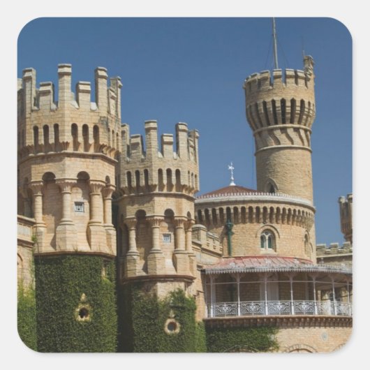 INDIA, Karnataka, Bangalore: Paleis Bangalore Vierkante Sticker (Voorkant)