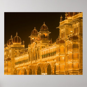 INDIA, Karnataka, Mysore : Majaraja's Paleis (b. 2 Poster