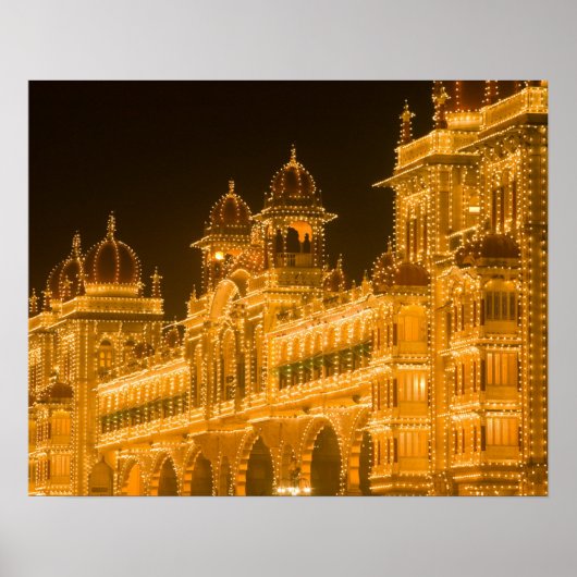 INDIA, Karnataka, Mysore : Majaraja's Paleis (b. 2 Poster (Voorkant)