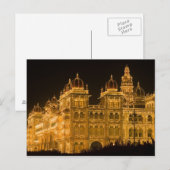 INDIA, Karnataka, Mysore: Majaraja's Paleis (b. Briefkaart (Voorkant / Achterkant)