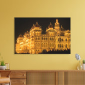 INDIA, Karnataka, Mysore: Majaraja's Paleis (b. Canvas Afdruk (Insitu (Woonkamer))