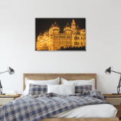 INDIA, Karnataka, Mysore: Majaraja's Paleis (b. Canvas Afdruk (Insitu (Slaapkamer))