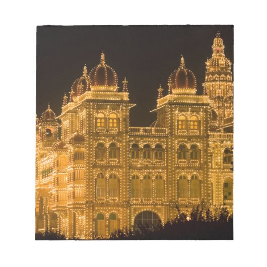 INDIA, Karnataka, Mysore: Majaraja's Paleis (b. Notitieblok (Voorkant)