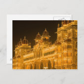 INDIA, Karnataka, Mysore: Paleis van Majaraja (b.2 Briefkaart (Voorkant / Achterkant)