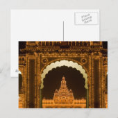 INDIA, Karnataka, Mysore: Paleis van Majaraja (b.3 Briefkaart (Voorkant / Achterkant)
