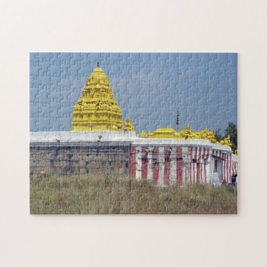India Karnataka tempel uitzicht puzzel (Horizontaal)