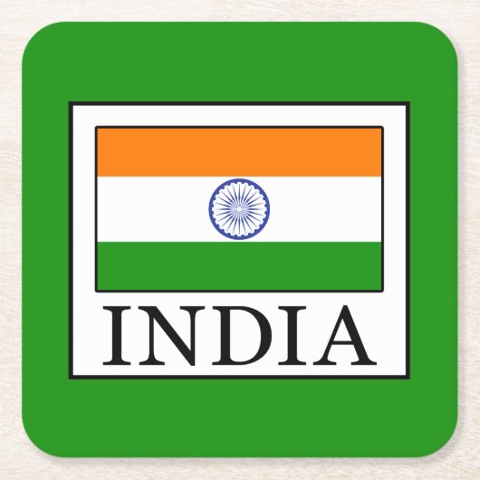 India Kartonnen Onderzetters (Voorkant)