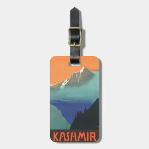 India (Kashmir) Reizen Poster Aangepast bagagelabe Bagagelabel