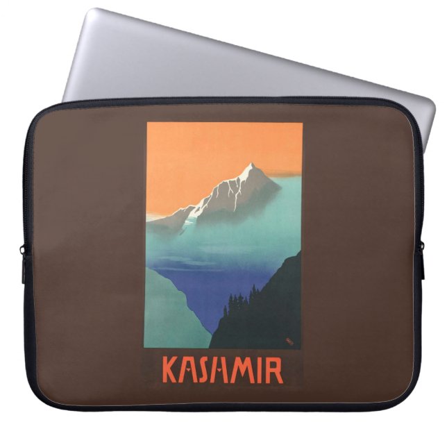 India (Kashmir) Reizen Poster Laptop hoes (Voorkant)