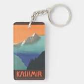 India (Kashmir) Reizen Poster Sleutelhanger (achterkant)