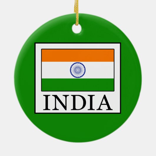 India Keramisch Ornament (Achterkant)