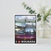 India - Kolkata - Mozaïek - Briefkaart (Staand voorkant)