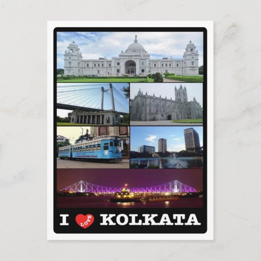 India - Kolkata - Mozaïek - Briefkaart (Voorkant)
