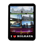 India - Kolkata - Mozaïek - Magnet Magneet (Verticaal)