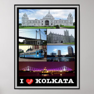 India - Kolkata - Mozaïek - Poster