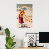India Kunst Darjeeling Reisposter Kanchenjunga Poster (Thuiskantoor)