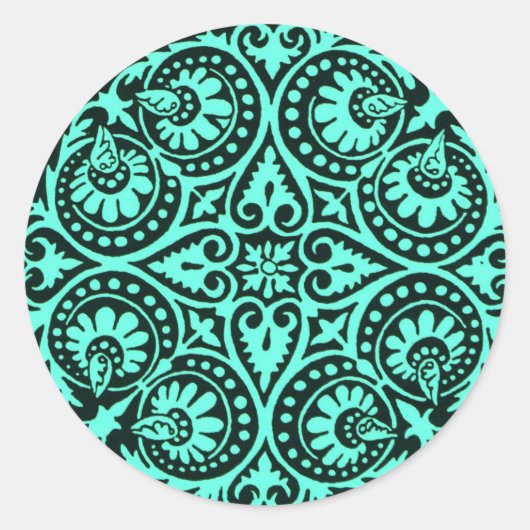 INDIA KUNST RONDE STICKER (Voorkant)