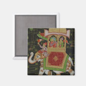 India Kunstmagneet Magneet (Voorkant / Achterkant)