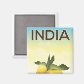 India Lemon-reisposter Magneet (Voorkant / Achterkant)