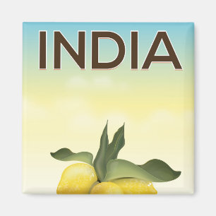 India Lemon reisposter Magneet