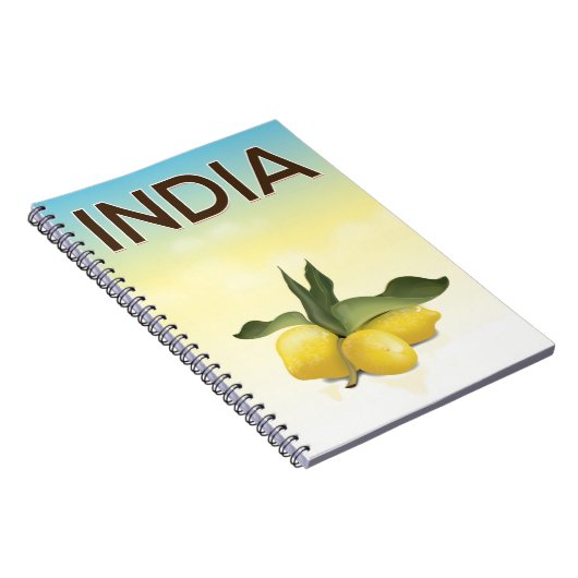 India Lemon reisposter Notitieboek (Rechterzijde)