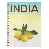 India Lemon reisposter Notitieboek (Voorkant)