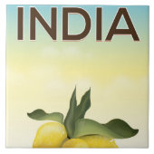 India Lemon reisposter Tegeltje (Voorkant)