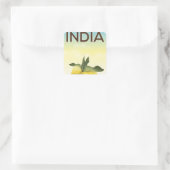 India Lemon-reisposter Vierkante Sticker (Tas)