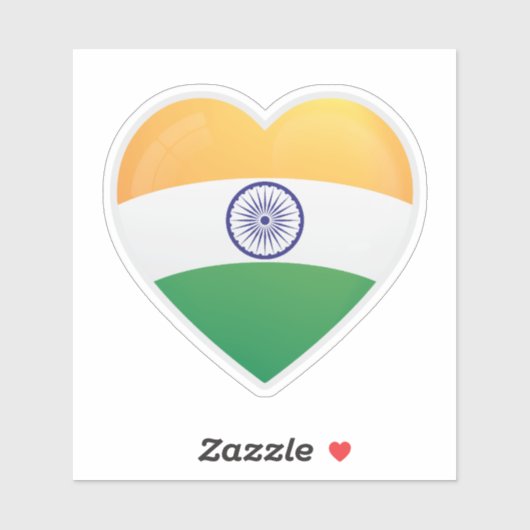 India Liefde Icoon Sticker (Vel)