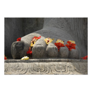 India, Mangalore, Karkala. Jain-religie Foto Afdruk