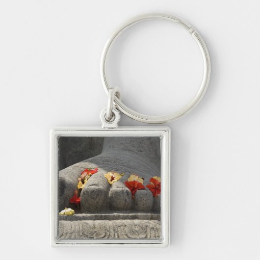 India, Mangalore, Karkala. Jainse religie Sleutelhanger (Voorkant)